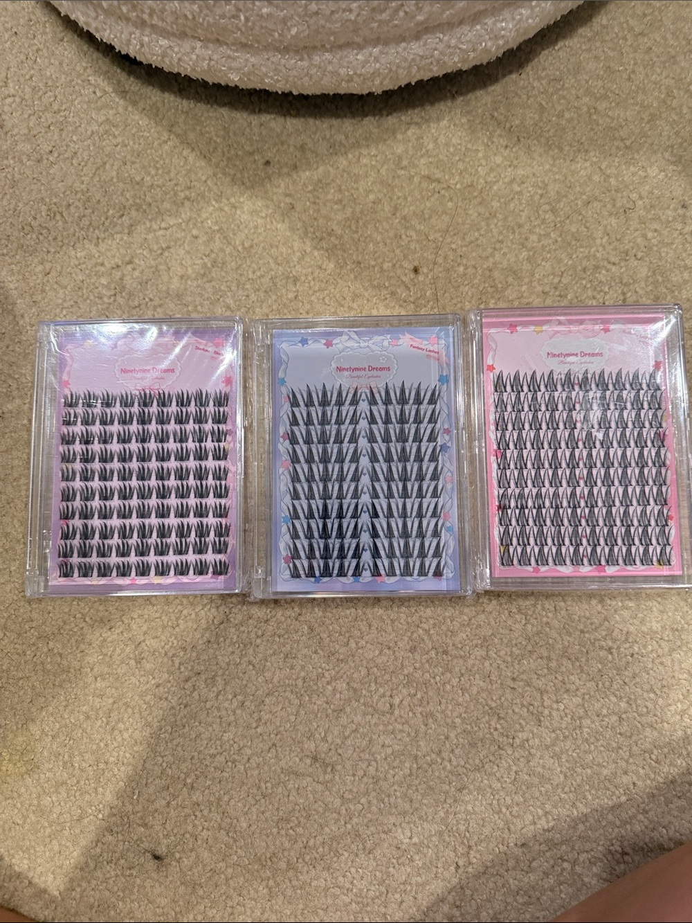 Ninety nine dreams Cluster Lash Extensions Trio - Black